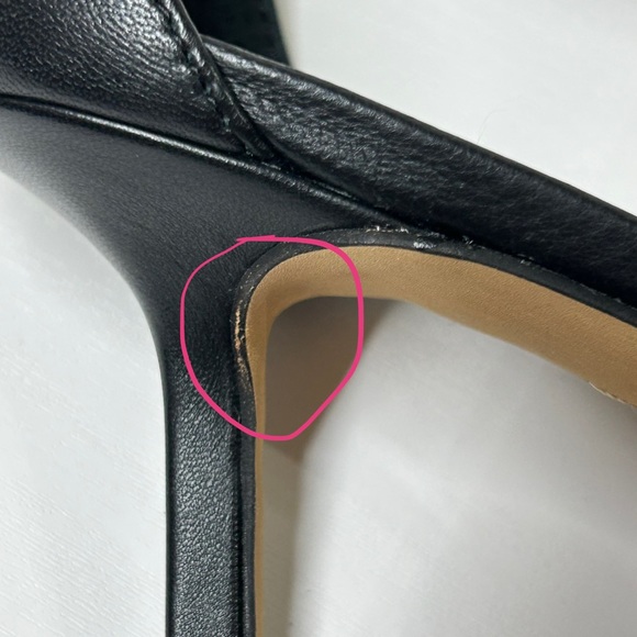 Vince Camuto Sarriss Black Strap Heel Size 6 - Picture 5 of 13